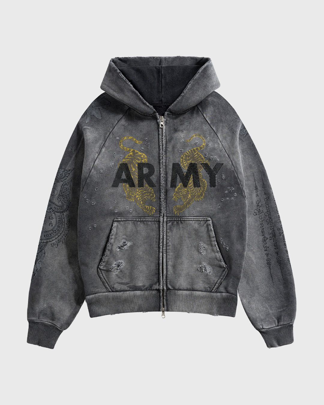 Army Sak Yon Zip-Up Charcoal (G)
