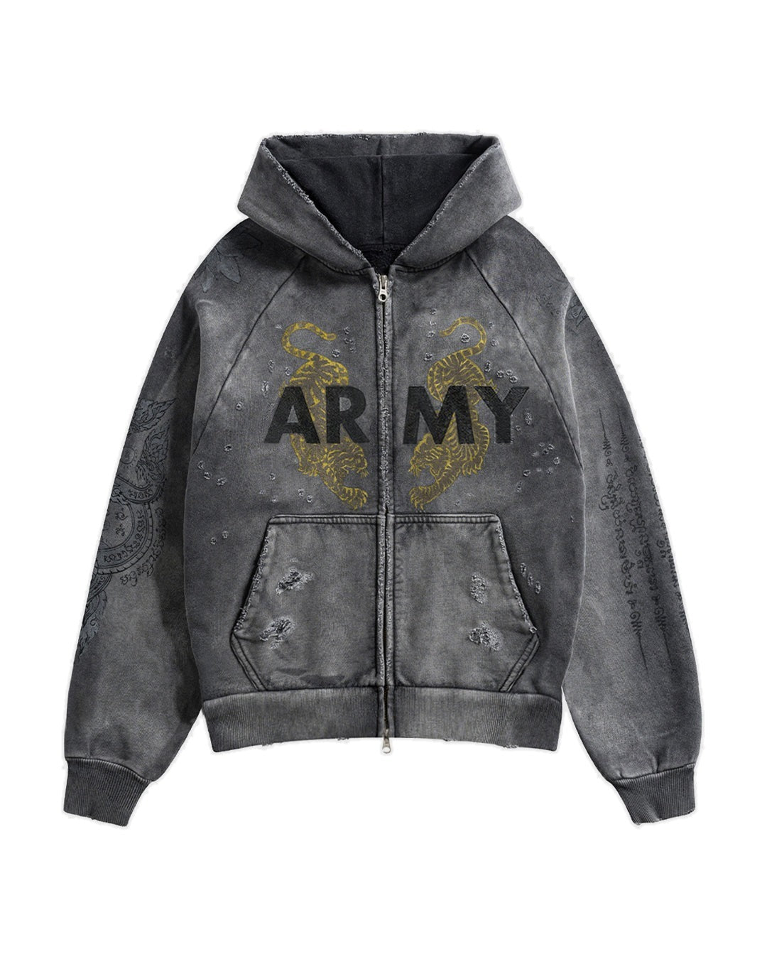 Army Sak Yon Zip-Up Charcoal