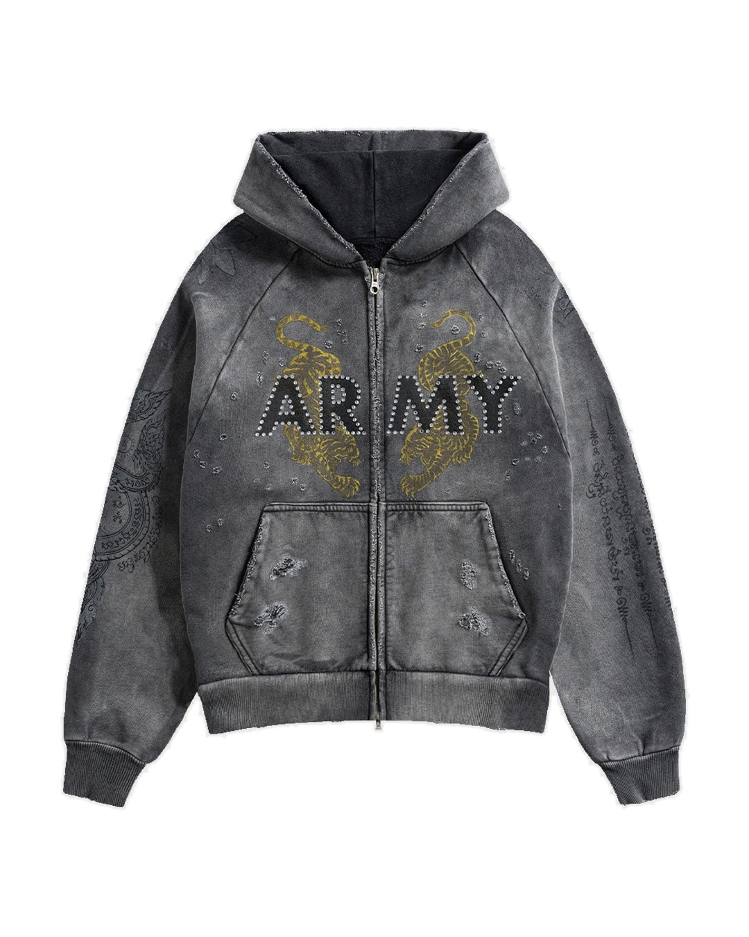 Army Sak Yon Zip-Up Charcoal