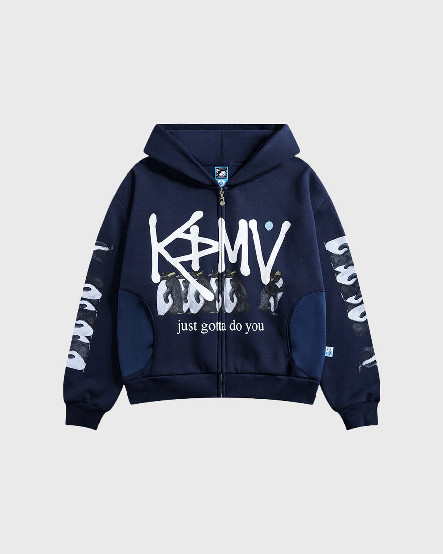 Penguin Zip-up Navy (G)