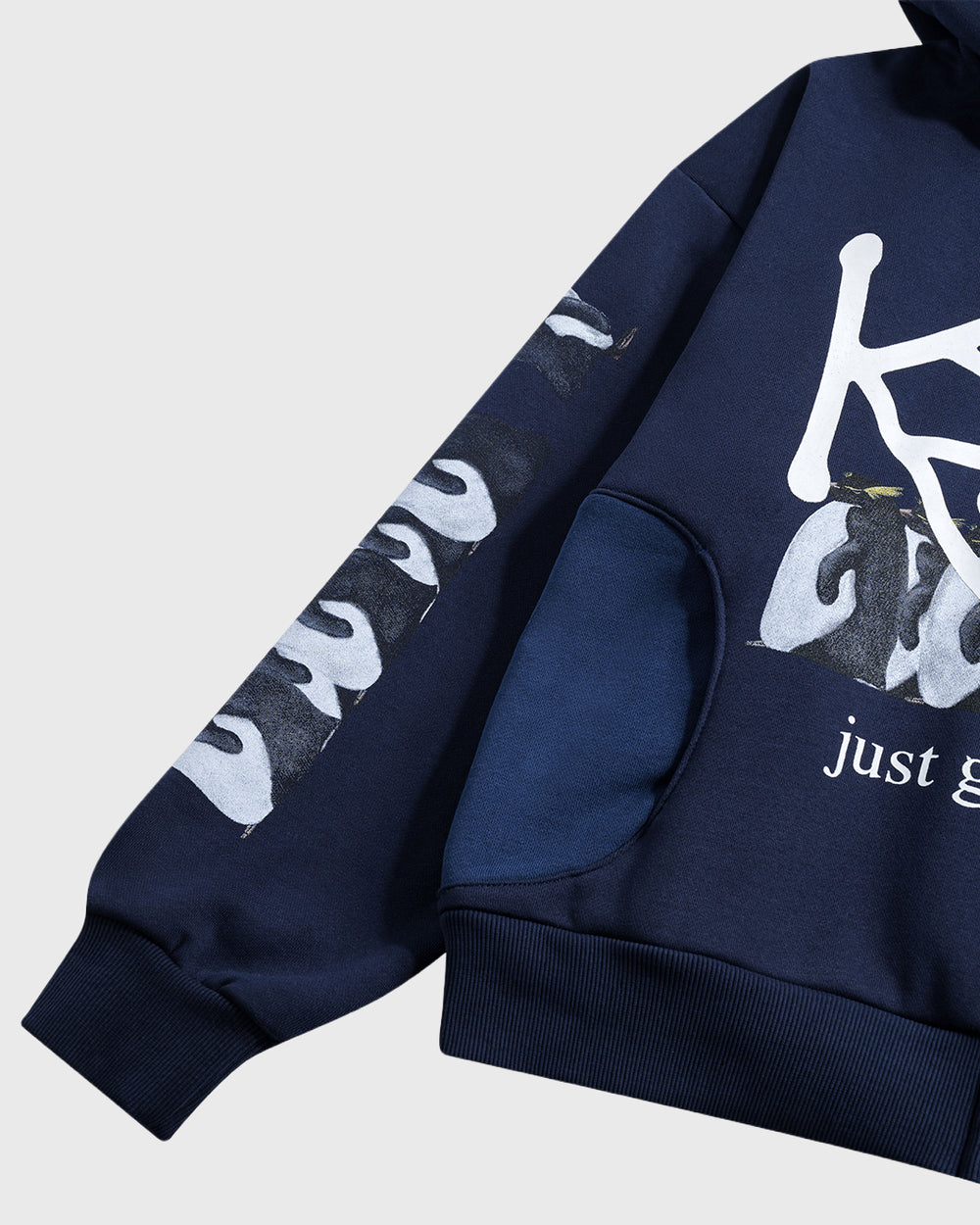 Penguin Zip-up Navy (G)