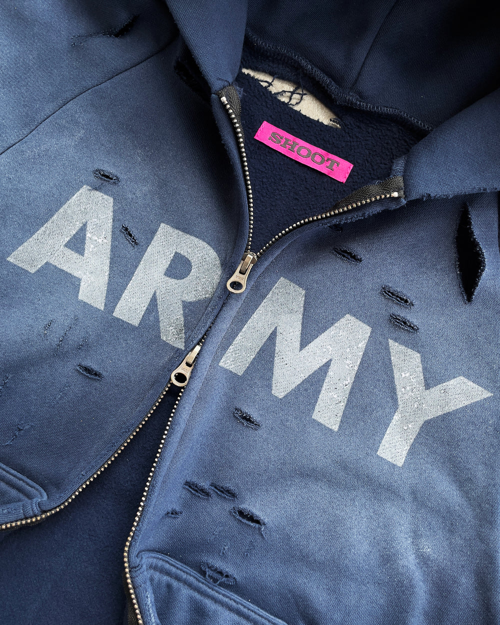 Shoot Navy Army Zip-up (G)