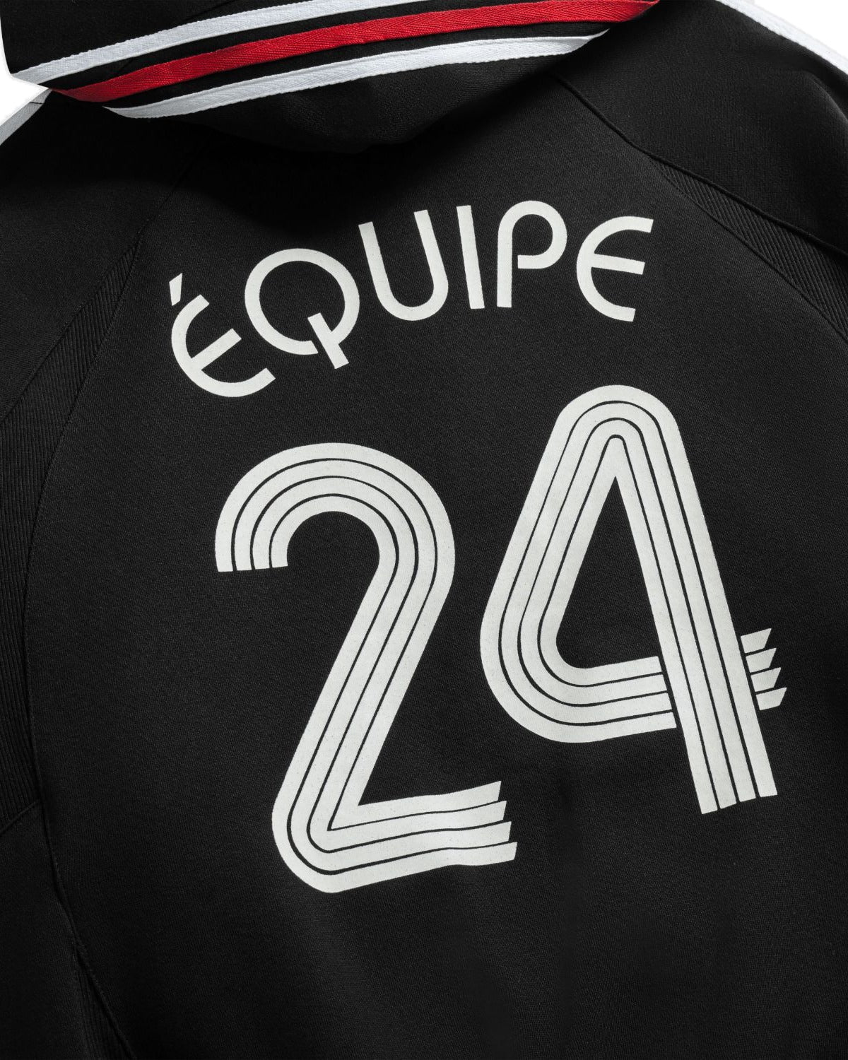 Equipe Zipup Black — back number detail
