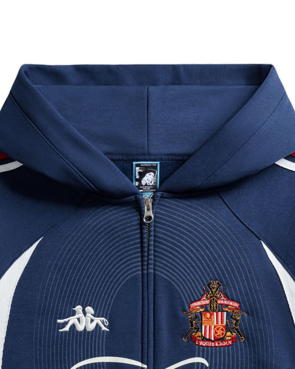 Equipe Zipup Navy — hood and zip