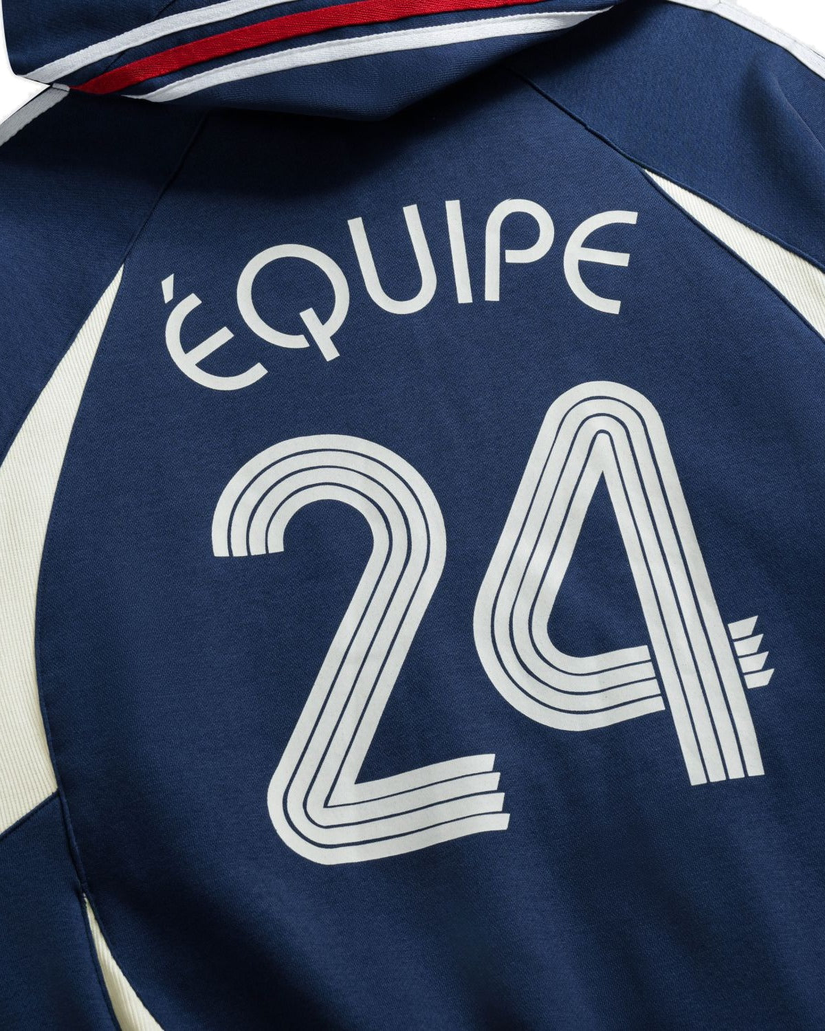 Equipe Zipup Navy — back number detail