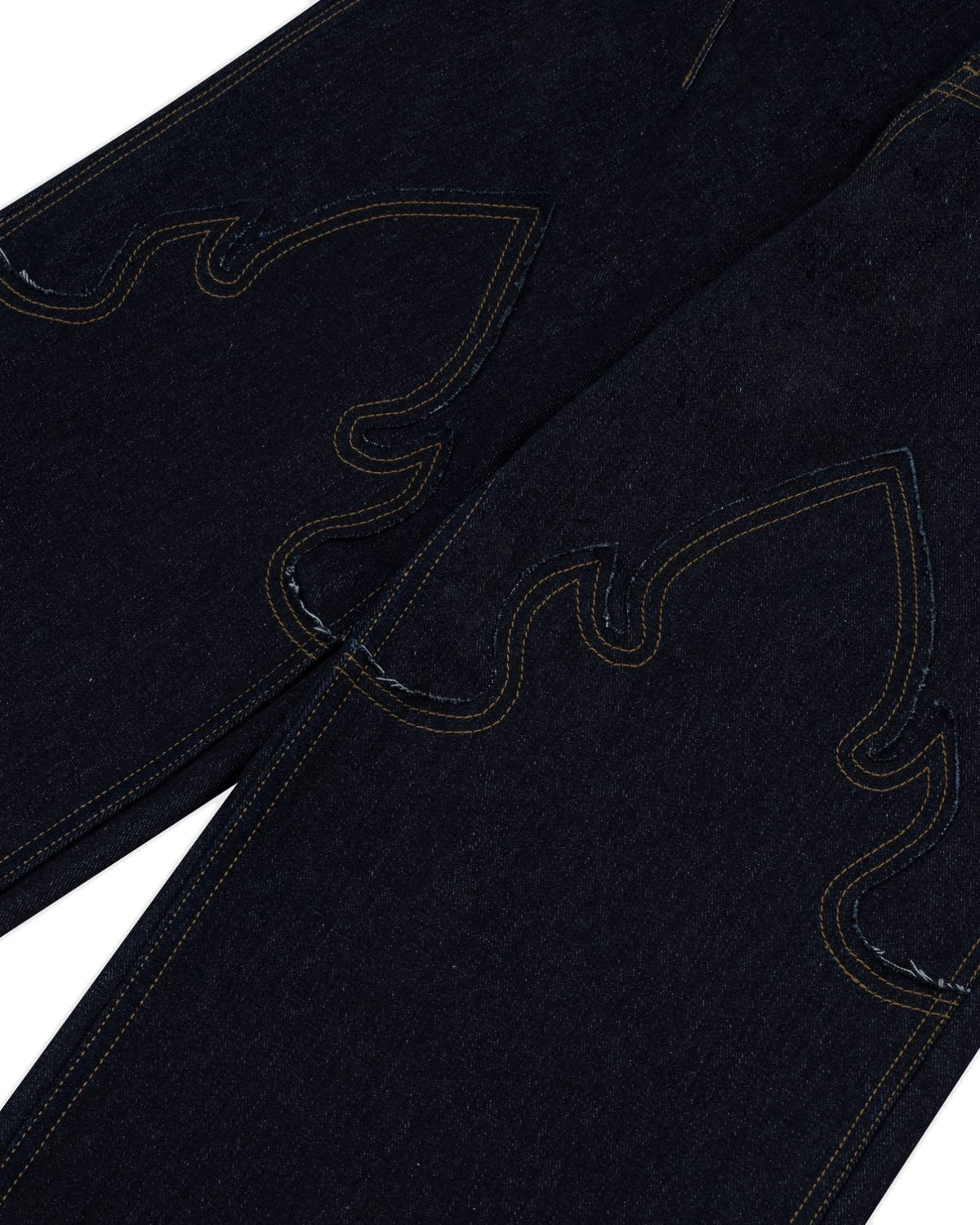 Kbach Denim Indigo — leg stitching