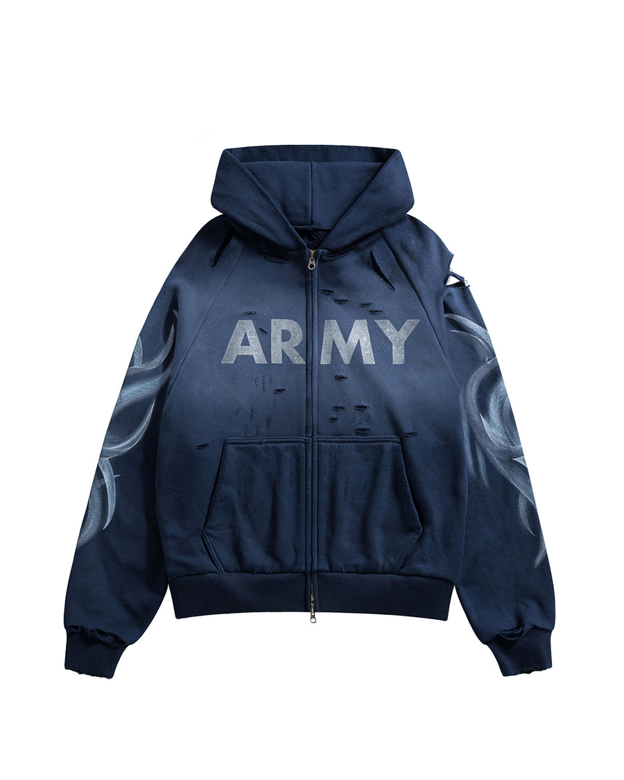 Shoot Navy Army Zip-up (G)